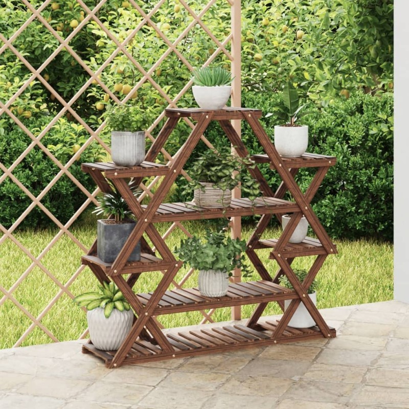 vidaXL Blumenständer 110x25x105 cm Massivholz Tanne vidaXL Blumenständer 110x25x105 cm Massivholz Tanne