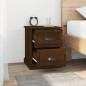 vidaXL Nachttische 2 Stk. Braun Eiche 39x39x47,5 cm Holzwerkstoff vidaXL Nachttische 2 Stk. Braun Eiche 39x39x47,5 cm Holzwerkstoff