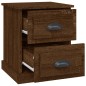 vidaXL Nachttische 2 Stk. Braun Eiche 39x39x47,5 cm Holzwerkstoff vidaXL Nachttische 2 Stk. Braun Eiche 39x39x47,5 cm Holzwerkstoff