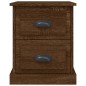 vidaXL Nachttische 2 Stk. Braun Eiche 39x39x47,5 cm Holzwerkstoff vidaXL Nachttische 2 Stk. Braun Eiche 39x39x47,5 cm Holzwerkstoff