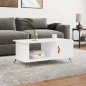 vidaXL Couchtisch Weiß 90x50x40 cm Holzwerkstoff vidaXL Couchtisch Weiß 90x50x40 cm Holzwerkstoff