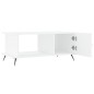 vidaXL Couchtisch Weiß 90x50x40 cm Holzwerkstoff vidaXL Couchtisch Weiß 90x50x40 cm Holzwerkstoff
