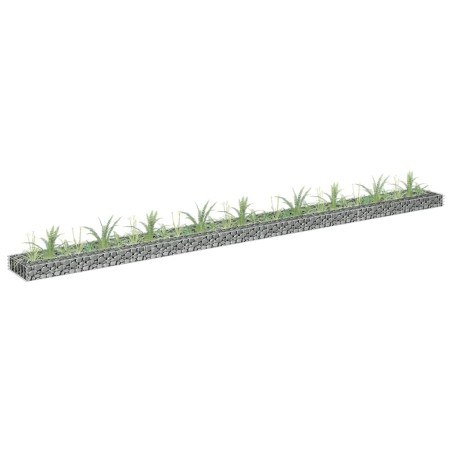  vidaXL Gabionen-Hochbeet Verzinkter Stahl 360x30x10 cm