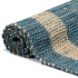 vidaXL Teppich Handgefertigt Jute Blau 160x230 cm vidaXL Teppich Handgefertigt Jute Blau 160x230 cm