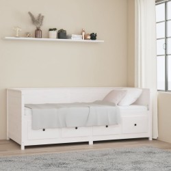 vidaXL Tagesbett Weiß 80x200 cm Massivholz Kiefer