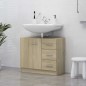vidaXL Waschbeckenunterschrank Sonoma-Eiche 63x30x54 cm Holzwerkstoff vidaXL Waschbeckenunterschrank Sonoma-Eiche 63x30x54 cm Holzwerkstoff