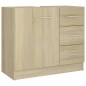 vidaXL Waschbeckenunterschrank Sonoma-Eiche 63x30x54 cm Holzwerkstoff vidaXL Waschbeckenunterschrank Sonoma-Eiche 63x30x54 cm Holzwerkstoff