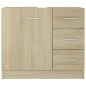 vidaXL Waschbeckenunterschrank Sonoma-Eiche 63x30x54 cm Holzwerkstoff vidaXL Waschbeckenunterschrank Sonoma-Eiche 63x30x54 cm Holzwerkstoff