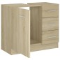 vidaXL Waschbeckenunterschrank Sonoma-Eiche 63x30x54 cm Holzwerkstoff vidaXL Waschbeckenunterschrank Sonoma-Eiche 63x30x54 cm Holzwerkstoff