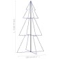 vidaXL Weihnachtsbaum Kegelform 300 LEDs Indoor und Outdoor 120x220 cm vidaXL Weihnachtsbaum Kegelform 300 LEDs Indoor und Outdoor 120x220 cm