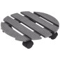 vidaXL Pflanzenroller 2 Stk. Grau Ø30x7,5 cm WPC vidaXL Pflanzenroller 2 Stk. Grau Ø30x7,5 cm WPC