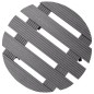 vidaXL Pflanzenroller 2 Stk. Grau Ø30x7,5 cm WPC vidaXL Pflanzenroller 2 Stk. Grau Ø30x7,5 cm WPC