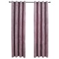 vidaXL Verdunkelungsvorhänge mit Ösen 2 Stk. Samt Antik-Rosa 140x225cm vidaXL Verdunkelungsvorhänge mit Ösen 2 Stk. Samt Antik-Rosa 140x225cm