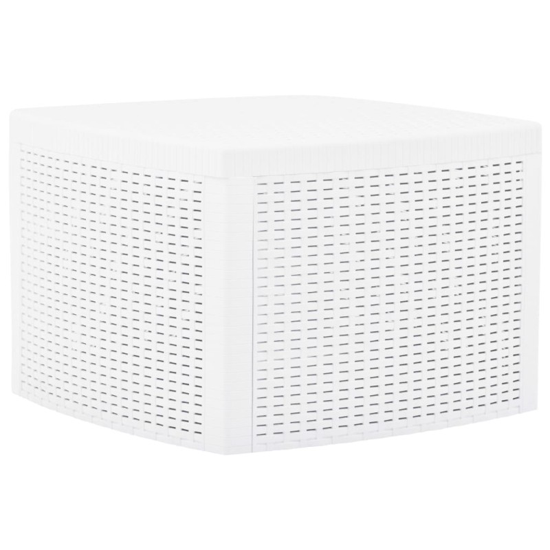 vidaXL Beistelltisch Weiß 54×54×36,5 cm Kunststoff vidaXL Beistelltisch Weiß 54×54×36,5 cm Kunststoff