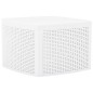 vidaXL Beistelltisch Weiß 54×54×36,5 cm Kunststoff vidaXL Beistelltisch Weiß 54×54×36,5 cm Kunststoff