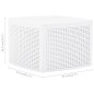 vidaXL Beistelltisch Weiß 54×54×36,5 cm Kunststoff vidaXL Beistelltisch Weiß 54×54×36,5 cm Kunststoff