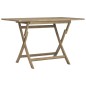 vidaXL Gartentisch Klappbar Grau 120x70x75 cm Massivholz Teak vidaXL Gartentisch Klappbar Grau 120x70x75 cm Massivholz Teak