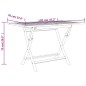 vidaXL Gartentisch Klappbar Grau 120x70x75 cm Massivholz Teak vidaXL Gartentisch Klappbar Grau 120x70x75 cm Massivholz Teak