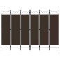 vidaXL 6-tlg. Raumteiler Braun 240 x 180 cm vidaXL 6-tlg. Raumteiler Braun 240 x 180 cm