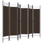 vidaXL 6-tlg. Raumteiler Braun 240 x 180 cm vidaXL 6-tlg. Raumteiler Braun 240 x 180 cm