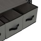 vidaXL Kleiderschrank Grau 87 x 49 x 159 cm Stoff vidaXL Kleiderschrank Grau 87 x 49 x 159 cm Stoff