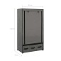 vidaXL Kleiderschrank Grau 87 x 49 x 159 cm Stoff vidaXL Kleiderschrank Grau 87 x 49 x 159 cm Stoff
