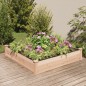 vidaXL Hochbeet mit Einsatz 120x120x25 cm Massivholz Tanne vidaXL Hochbeet mit Einsatz 120x120x25 cm Massivholz Tanne