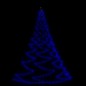 vidaXL LED-Wandbaum mit Metallhaken 260 LED Blau 3 m Indoor Outdoor vidaXL LED-Wandbaum mit Metallhaken 260 LED Blau 3 m Indoor Outdoor
