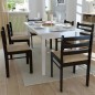 vidaXL Esszimmerstühle 6 Stk. Braun Massivholz und Samt vidaXL Esszimmerstühle 6 Stk. Braun Massivholz und Samt