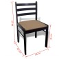 vidaXL Esszimmerstühle 6 Stk. Braun Massivholz und Samt vidaXL Esszimmerstühle 6 Stk. Braun Massivholz und Samt