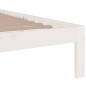 vidaXL Massivholzbett Weiß 200x200 cm vidaXL Massivholzbett Weiß 200x200 cm