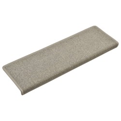 vidaXL Teppich-Treppenstufen 15 Stk. 65x21x4 cm Hellgrau
