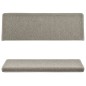 vidaXL Teppich-Treppenstufen 15 Stk. 65x21x4 cm Hellgrau vidaXL Teppich-Treppenstufen 15 Stk. 65x21x4 cm Hellgrau