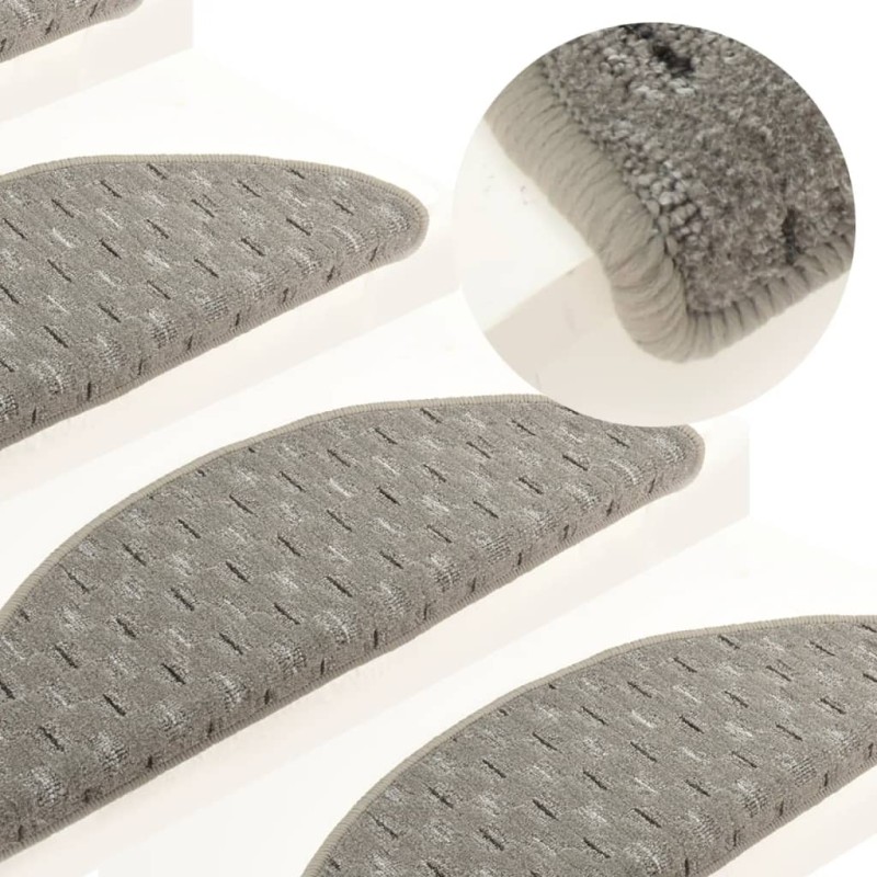 vidaXL Treppenmatten 15 Stk. Grau 65x21x4 cm vidaXL Treppenmatten 15 Stk. Grau 65x21x4 cm