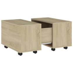 vidaXL Couchtisch Sonoma-Eiche 60x60x38 cm Holzwerkstoff