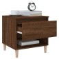 vidaXL Nachttische 2 Stk. Braun Eichen-Optik 50x46x50 cm Holzwerkstoff