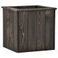 vidaXL Hochbeet Dunkelgrau 38x41x40 cm Kiefer Massivholz vidaXL Hochbeet Dunkelgrau 38x41x40 cm Kiefer Massivholz
