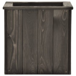 vidaXL Hochbeet Dunkelgrau 38x41x40 cm Kiefer Massivholz