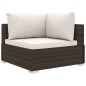 13-tlg. Garten-Lounge-Set mit Auflagen Poly Rattan Braun 13-tlg. Garten-Lounge-Set mit Auflagen Poly Rattan Braun