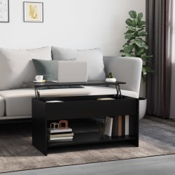 vidaXL Couchtisch Schwarz 102x50x52,5 cm Holzwerkstoff