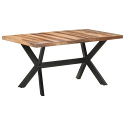 vidaXL Esstisch 160x80x75 cm Massivholz Honigfarben