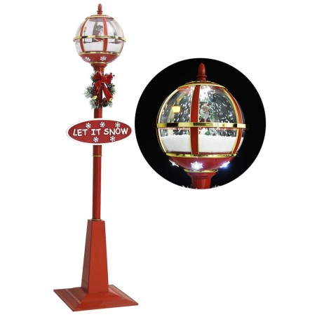 vidaXL Weihnachts-Straßenlampe mit Weihnachtsmann 175 cm LED