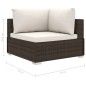 13-tlg. Garten-Lounge-Set mit Auflagen Poly Rattan Braun 13-tlg. Garten-Lounge-Set mit Auflagen Poly Rattan Braun