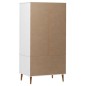 vidaXL Kleiderschrank MOLDE Weiß 90x55x175 cm Massivholz Kiefer vidaXL Kleiderschrank MOLDE Weiß 90x55x175 cm Massivholz Kiefer