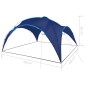 vidaXL Kuppel-Pavillon 450x450x265 cm Dunkelblau vidaXL Kuppel-Pavillon 450x450x265 cm Dunkelblau