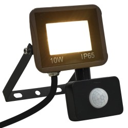 vidaXL LED-Fluter mit Sensor 10W Warmweiß