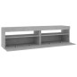 vidaXL TV-Schränke 2 Stk. mit LED-Leuchten Betongrau 75x35x40 cm vidaXL TV-Schränke 2 Stk. mit LED-Leuchten Betongrau 75x35x40 cm