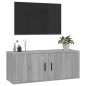 vidaXL TV-Wandschrank Grau Sonoma 100x34,5x40 cm vidaXL TV-Wandschrank Grau Sonoma 100x34,5x40 cm