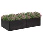 vidaXL Pflanzkübel Schwarz 157x80x40 cm Poly Rattan vidaXL Pflanzkübel Schwarz 157x80x40 cm Poly Rattan