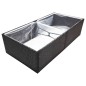 vidaXL Pflanzkübel Schwarz 157x80x40 cm Poly Rattan vidaXL Pflanzkübel Schwarz 157x80x40 cm Poly Rattan